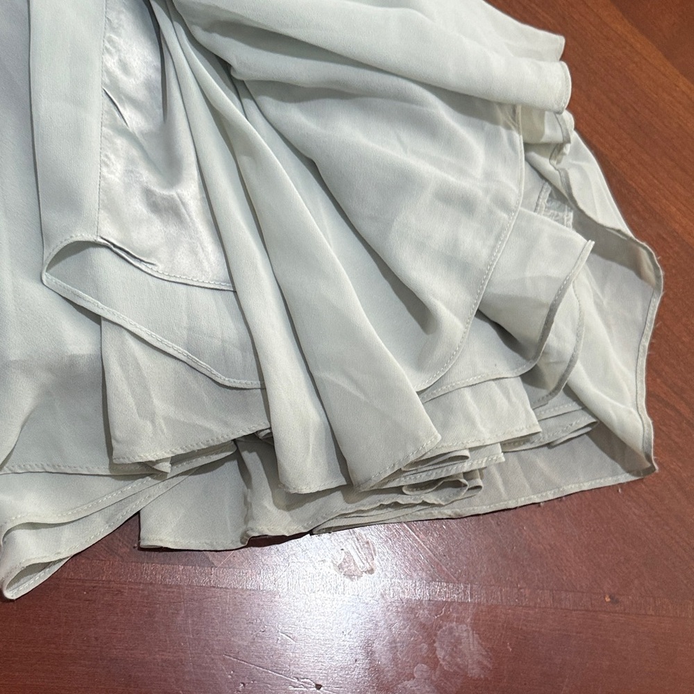 BHLDN Sage Green Maxi Wrap Dress - Picture 12 of 16